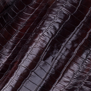 Embossed leather - Chocolate Brown