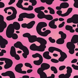 Printed leather Leopard Pink