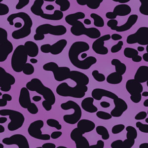 Printed leather Leopard Violet