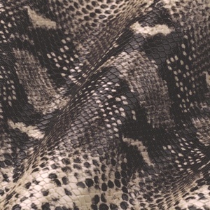 Snake stamped leather - Beige