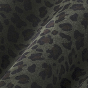 Leoparden-Look Wildleder - Grün