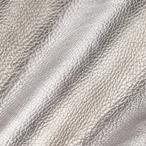 Pebbled leather Silver