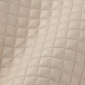 Quilted Leather Beige