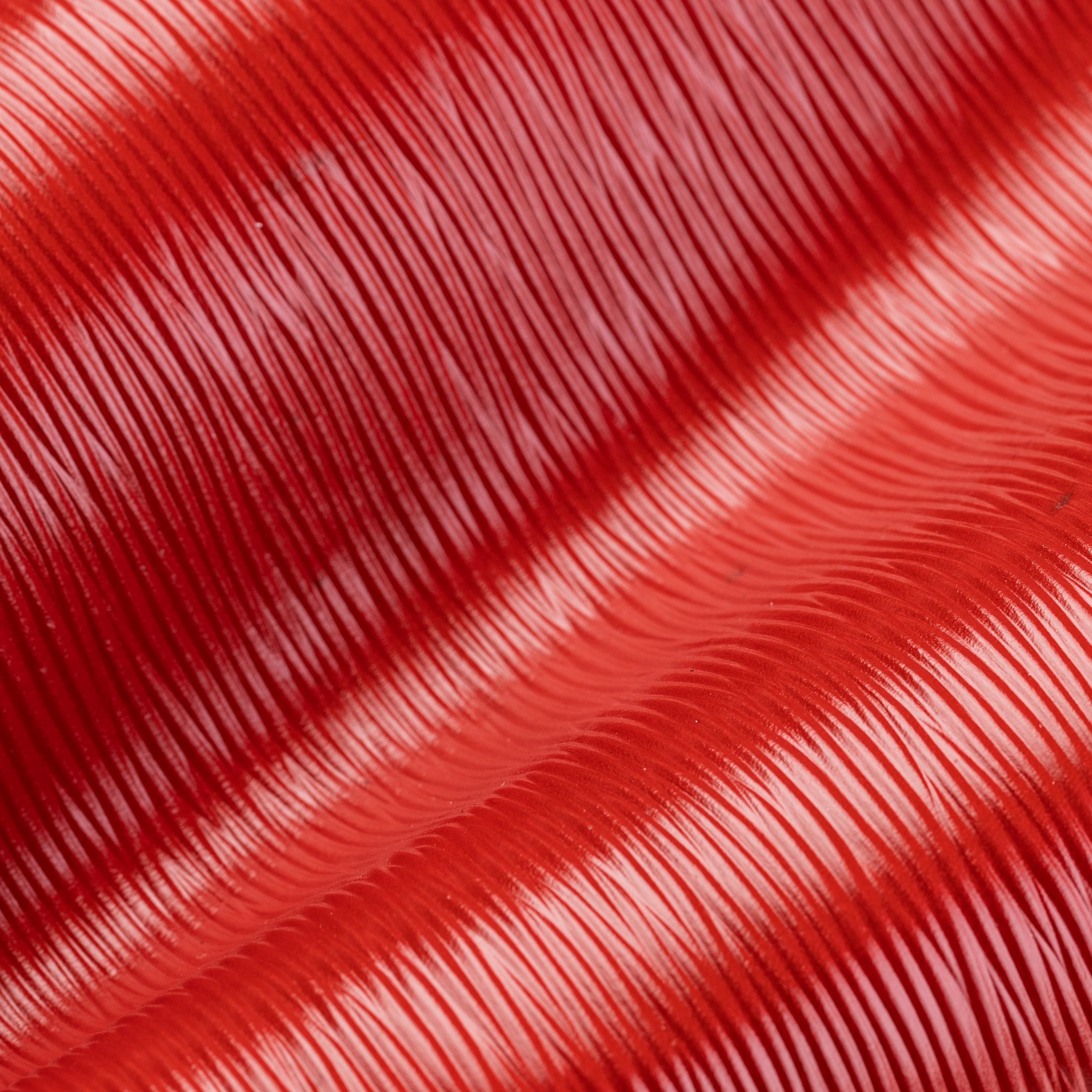 Wavy textured leather Red
