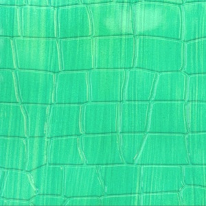 Premium Croco-Stamped Leather Light Green