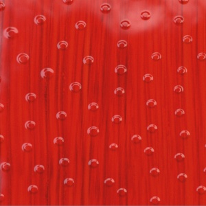 Hochwertiges Leder mit Straußenprägung – Rot