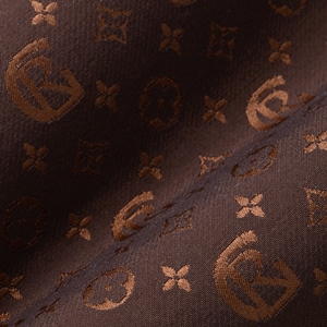 Stamped textile Brown